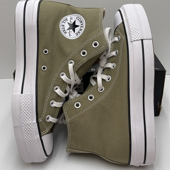 Converse WMNS CTAS LIFT HI
MOSSY SLOTH/WHITE/BLACK A07571F Platforms Sneakers - Picture 12 of 16